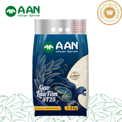 Gạo ST25 Lúa Tôm A An Túi 5kg