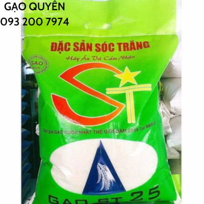 Gạo ST25 Sóc Trăng Hàng Nội Địa - Túi 5kg